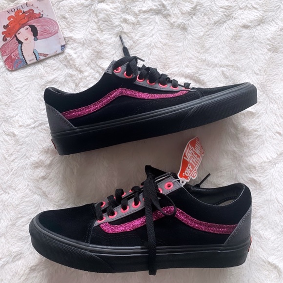 custom black old skool vans
